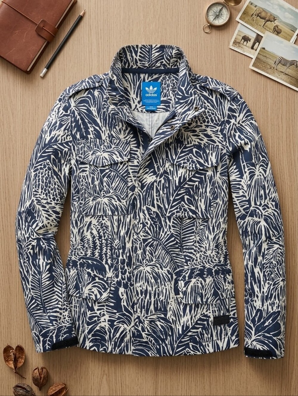 Adidas Originals 2014 Utility Windbreaker Jacket Floral Safari Print F50306 RARE